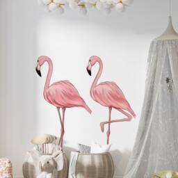 Pink Flamingo Wall Decal Nursery Room Decor Sticker - thumbnail 4