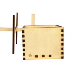 Wooden Planter & Stand, Minimalist Box & Plant Succulent Planter, Handcrafted in Portland, Oregon - thumbnail 4