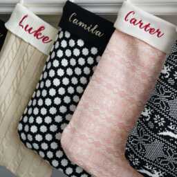 2026 Embroidered Christmas Stocking With Name, Personalized Holiday Decor [W+R] - thumbnail 4