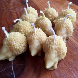 Beeswax Small Hedgehog Candle - thumbnail 2