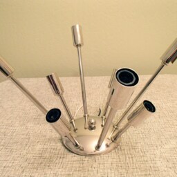 Sputnik 8 Arm - Flush Mount Ceiling Light Atomic Mid Century Chrome Hallway Kitchen Dining Room Bathroom Bedroom - thumbnail 3