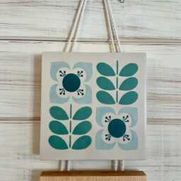 On Trend Wall Hanging in Shades Of Blue - thumbnail 3