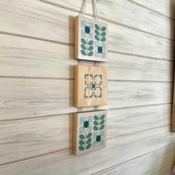 On Trend Wall Hanging in Shades Of Blue - thumbnail 2