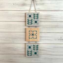 On Trend Wall Hanging in Shades Of Blue - thumbnail 1
