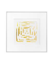 Modernist Labyrinth Wall Art , Paper Sculpture Perfect For Home & Office - thumbnail 1