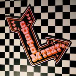 Custom Vegas Arrow Mirror Sign - thumbnail 2