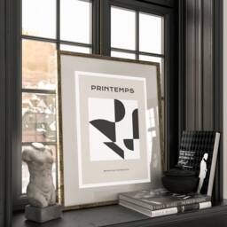Abstract Print, Contemporary Art , Wall Home Decor Bedroom Minimal Neutral Beige, A5, A4, A3, A3+, A2 - thumbnail 3