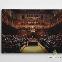 Banksy Chimps Monkeys Parliament Canvas Wall Art Print Picture Abstract Home Decor -C566 - thumbnail 2