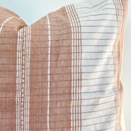 Brown Tribal Hemp Hand Woven Natural Dye Color Pillow Cover - thumbnail 2