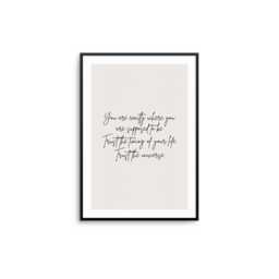 Trust The Universe Print - Beige Minimalist Typography - thumbnail 1