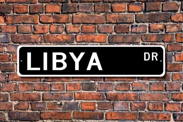 Libya Sign, Gift, Souvenir Keepsake, Wall Decor, Custom Street Quality Metal Sign - image 1