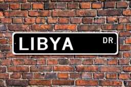 Libya Sign, Gift, Souvenir Keepsake, Wall Decor, Custom Street Quality Metal Sign - thumbnail 1