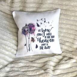 Memorial Dandelion Poem Cushion Bereavement Gift, Wedding Decor - 30x30cm - thumbnail 4