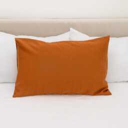 Cinnamon Linen Pillow Case, Natural Organic Cover, Envelope Closure Pillowcase in 20x20, 26x26, 16x16, Custom Sizes, Bed - thumbnail 4