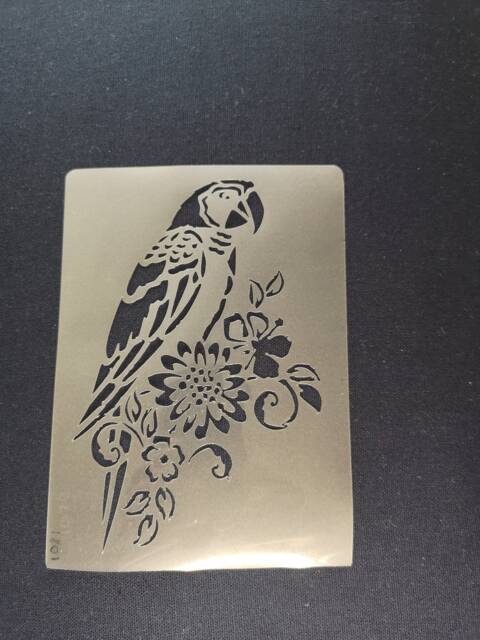 Parrot Stencil, Flexible, Reusable, 125Micron, Wall Decor, Home Decor, Furniture Painting, Card Making, Craft Stencil From Bitofeverythingbyb