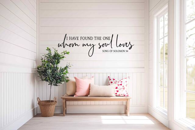 Song Of Solomon 34 Vinyl Wall Decal, Christian Wedding Decor - image 1