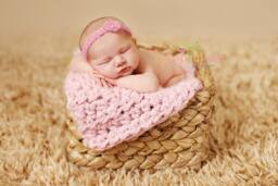Pink Puff Newborn Baby Blanket Photo Prop