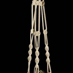 Bohemian Home Decor/Hanging Planter Macrame Plant Hanger Suspension Macram?? Rope Holder Indoor Cotton Boho Style - thumbnail 3