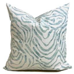 Aqua Blue Pillow Cover, Spa Covers For 20x20 Pillow, 16x16 Pillows, 18x18 All Sizes Incl Euro Shams, Lumbars - thumbnail 3