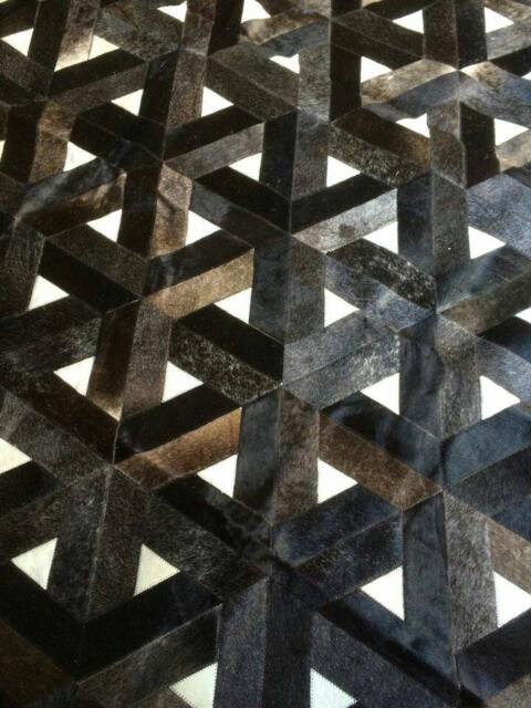 Cowhiderugsleather -Raw Leather Argentina - Cowhide Patchwork Rugs Handmade 9' X 12' Shipping Included. Ready To Go - image 1