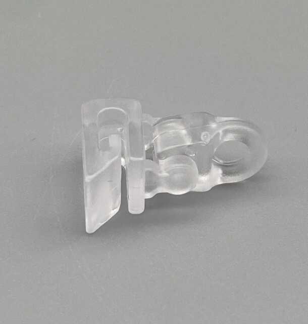 10x Roman Blinds Clip On Rings - Clear Plastic Safety On 10Pcs Pack - image 1