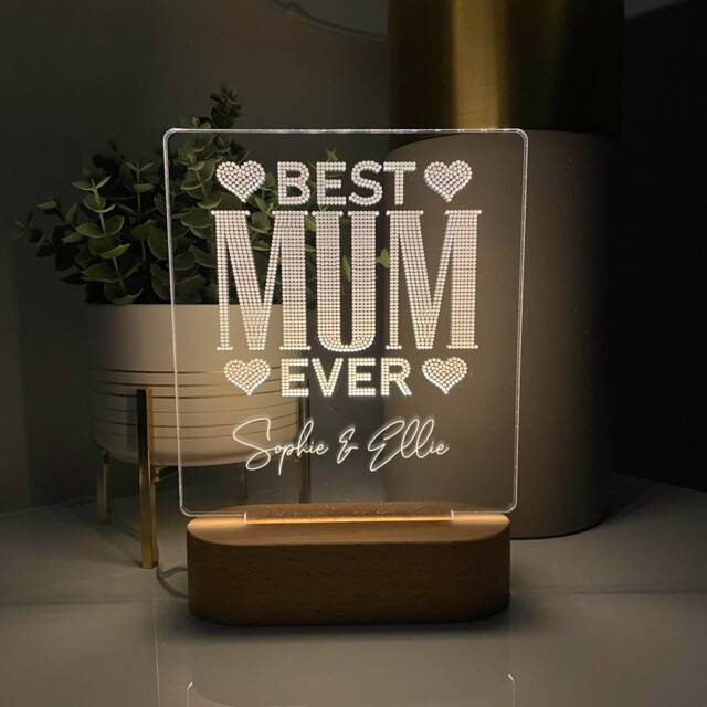 Mothers Day Gifts, Best Gift For Mum, Birthday Led Lamp Night Light, Gifts From Daughter, Son, UK - image 1
