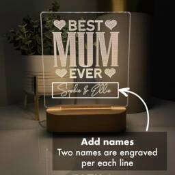 Mothers Day Gifts, Best Gift For Mum, Birthday Led Lamp Night Light, Gifts From Daughter, Son, UK - thumbnail 2