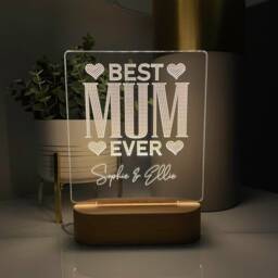 Mothers Day Gifts, Best Gift For Mum, Birthday Led Lamp Night Light, Gifts From Daughter, Son, UK - thumbnail 1
