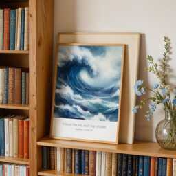 Christian Wall Art - Focus On Me, Not The Storm Print Unframed - thumbnail 4