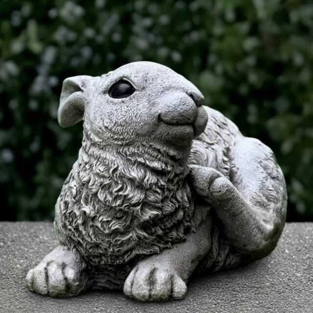 Garden Bunny Statue Concrete Rabbit Figurine Cement Animal Decoration Handmade Ornament Front Door Sculpture Lawn Decor Gift - image 1