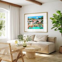 Gran Canaria Print, Canary Island Poster, Illustrated Travel A4/A3 A2 A1 - thumbnail 2