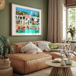 Gran Canaria Print, Canary Island Poster, Illustrated Travel A4/A3 A2 A1 - thumbnail 3