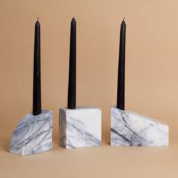 Marble Candlestick Holder Set Lorca - thumbnail 2