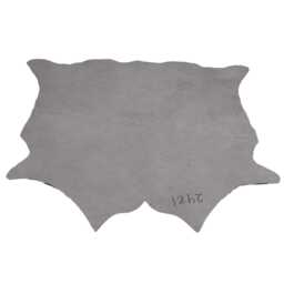 Black & White Cowhide Rug Large Hair-On Leather Accent - 56x56 Inches - thumbnail 4