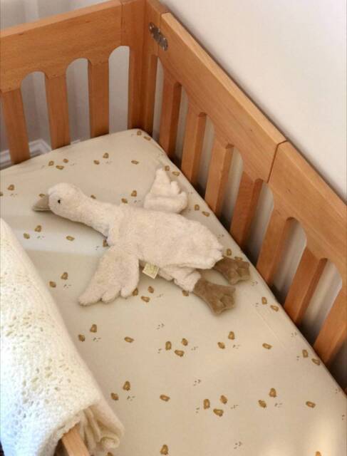 Baby Chick Fitted Crib Sheet Or Changing Pad Cover Neutral Nursery Bedding - image 1