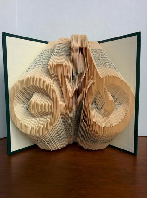 Bicycle - Folded Book Art Fully Customizable, Bike Silhouette, Cycle - image 1