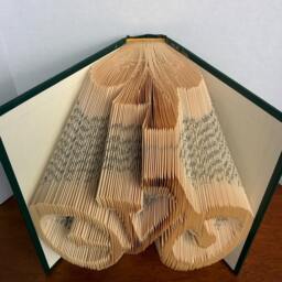 Bicycle - Folded Book Art Fully Customizable, Bike Silhouette, Cycle - thumbnail 3