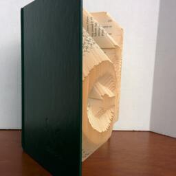 Bicycle - Folded Book Art Fully Customizable, Bike Silhouette, Cycle - thumbnail 2