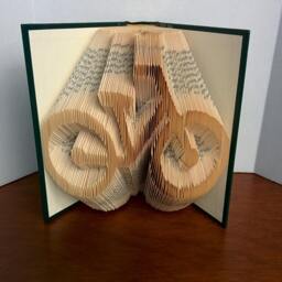 Bicycle - Folded Book Art Fully Customizable, Bike Silhouette, Cycle - thumbnail 4