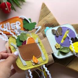 Personalised Felt Quiet Book From 6 Month To 2 Years, Educational Book, Felt Busy Book, Baby Activity Book. Activity Toys - thumbnail 4