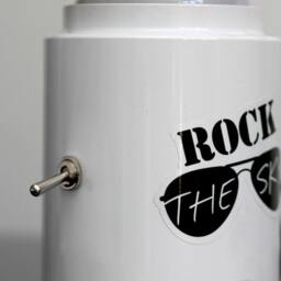 Rock The Sky Aviation Modern Art Exit Glass Globe Nyc Accent Lamp - Perfect Wedding Gift - thumbnail 3