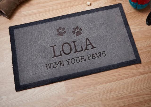 Wipe Your Paws Doormat - Personalised Doormat Boutiquegifts - image 1