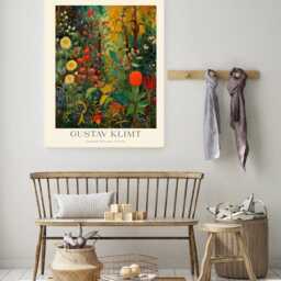 Gustav Klimt Print, Farm Garden Poster, Flowers, Floral Wall Decor, Gift Idea, Art Decor - thumbnail 2