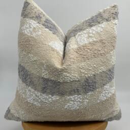 Beige & Cream Color Boucle Pillow Cover, Textured Super Soft, Boucle Euro Sham, Boho Home Decor, Boucl?? Cushion - thumbnail 3