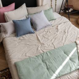 Sofa Cover, Linen Cover Protector, Slipcover Custom Size With Tassels - thumbnail 4