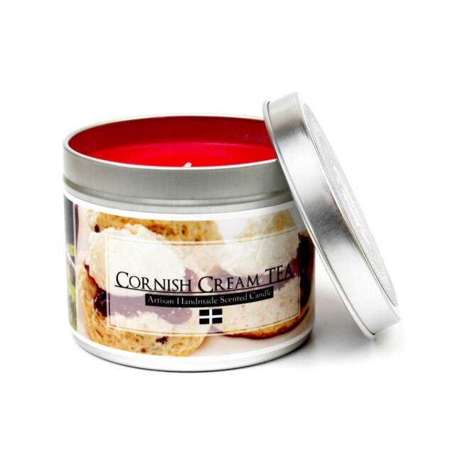 Cornish Cream Tea Scented Candle - Handmade Candles Strawberries & in Cornwall Gift - image 1