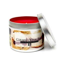 Cornish Cream Tea Scented Candle - Handmade Candles Strawberries & in Cornwall Gift - thumbnail 2