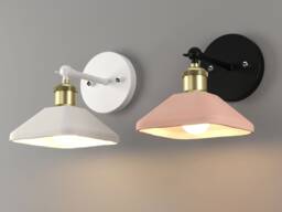 Contemporary Clay Wall Sconce, Plug-In Accent Light For Interiors - Naaya Giza - thumbnail 1
