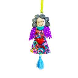 Handcrafted Angel Figurine Versatile Christmas Ornament, Wall Decor, Baby Girl Room Decorationt - thumbnail 1
