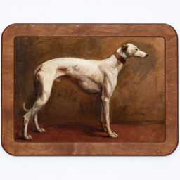 The White Greyhound Heywood Hardy Dog Pet Animal Painting Wooden Framed Art Print - thumbnail 2